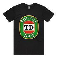 S / Black / Large Front Design Trophy Dad Victor Bravo 🍺🏆 – Men's T Shirt