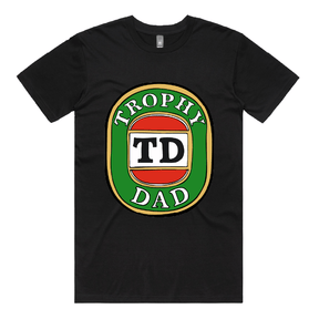 S / Black / Large Front Design Trophy Dad Victor Bravo 🍺🏆 – Men's T Shirt
