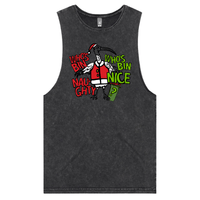 S / Black / Large Front Design Who's Bin Naughty? 🗑️🎅 - Tank