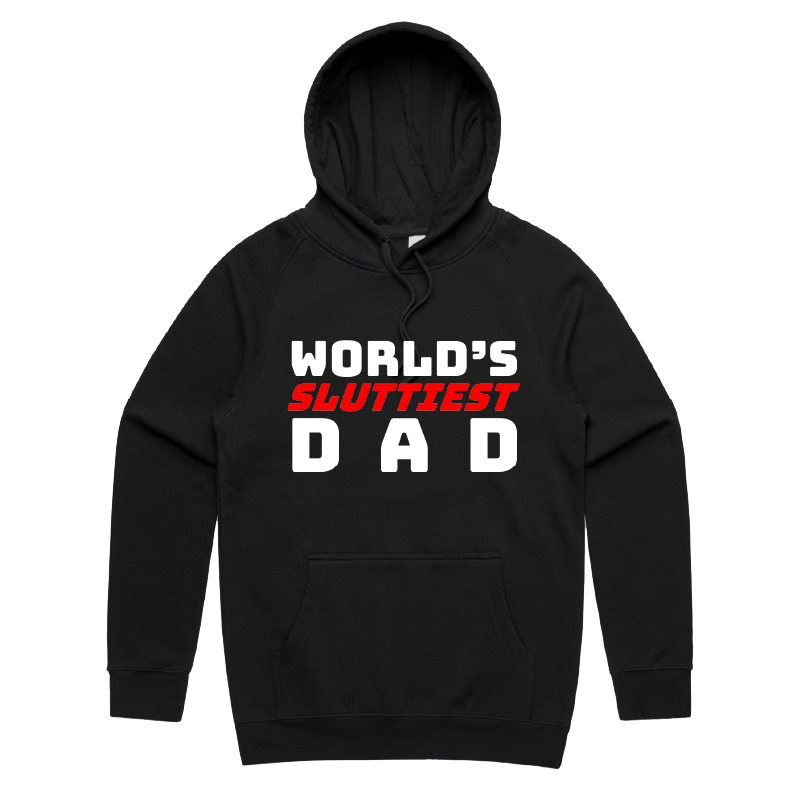 S / Black / Large Front Print Baddie Daddy 👴💋 – Unisex Hoodie