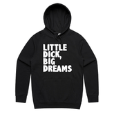 S / Black / Large Front Print Big Dreamer 🍆💭 – Unisex Hoodie