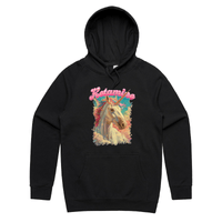 S / Black / Large Front Print Ketamine Unicorn 💉🦄 - Unisex Hoodie