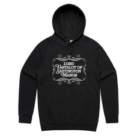 S / Black / Large Front Print Lord Fartalot 👑💨 – Unisex Hoodie