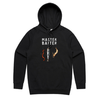 S / Black / Large Front Print Master Baiter 🎣 - Unisex Hoodie