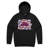 S / Black / Large Front Print Mum's Vocab 👩💬 – Unisex Hoodie