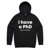 S / Black / Large Front Print Pretty Huge.....🎓 - Unisex Hoodie