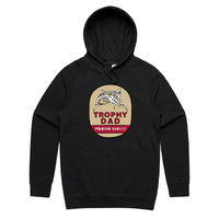 S / Black / Large Front Print Trophy Dad Northern 🍺🏆 – Unisex Hoodie