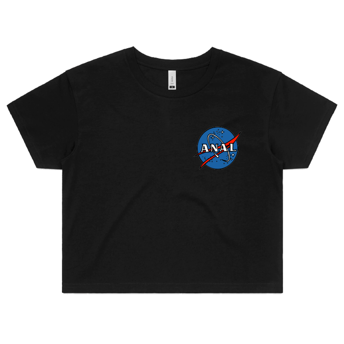 S / Black N-ASS-A 🪐 – Women's Crop Top