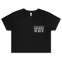 S / Black Participation Wife 👩🥈 – Women's Crop Top