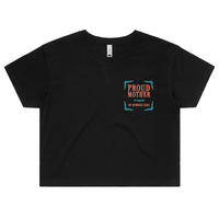 S / Black Proud Mother 🥴💩 – Women's Crop Top