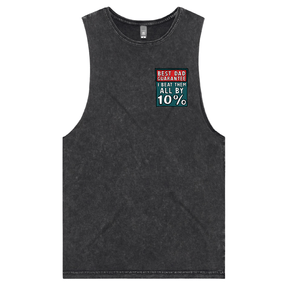 S / Black / Small Front Design Best Dad Guarantee 🔨 - Tank