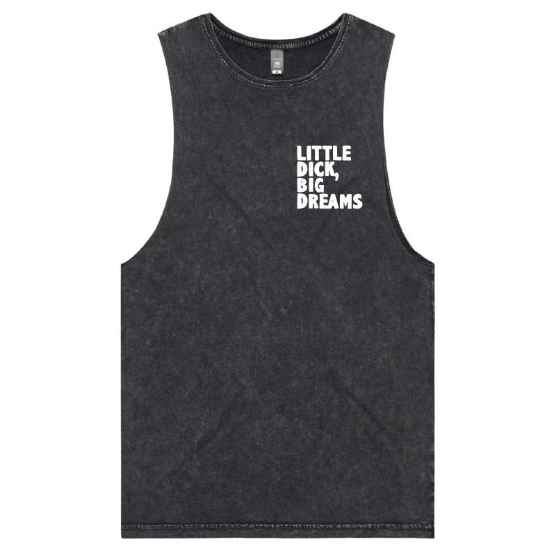 S / Black / Small Front Design Big Dreamer 🍆💭 – Tank