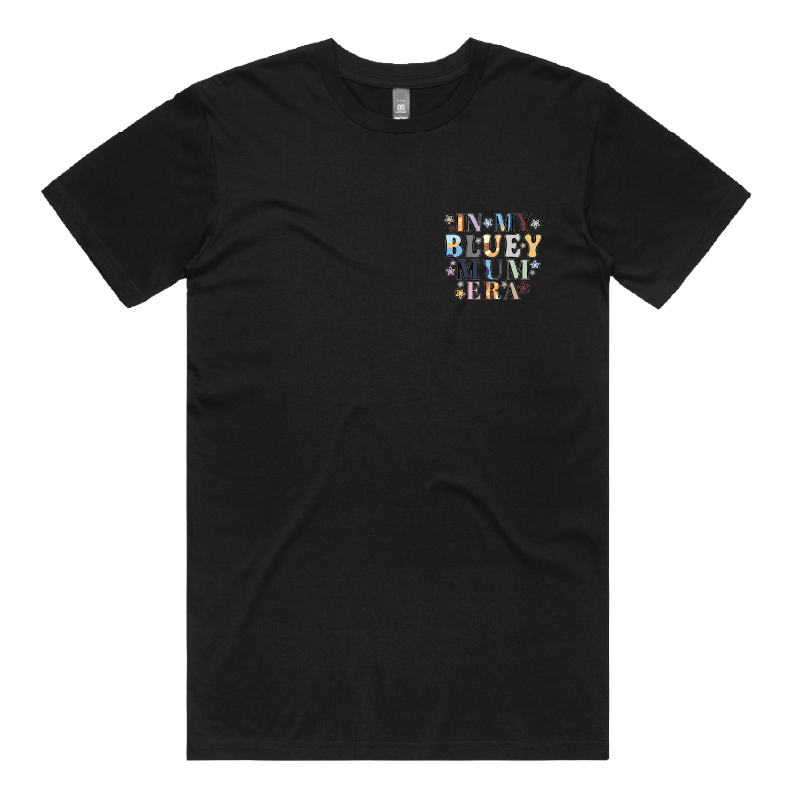 S / Black / Small Front Design Bluey Mum Era – Men's T Shirt