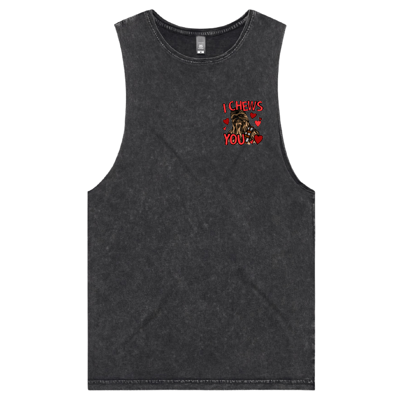 S / Black / Small Front Design Chewie Love 💈🌹 – Tank