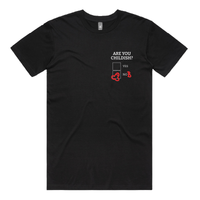 S / Black / Small Front Design Definitely Not Childish 📋🖕 - Men's T Shirt