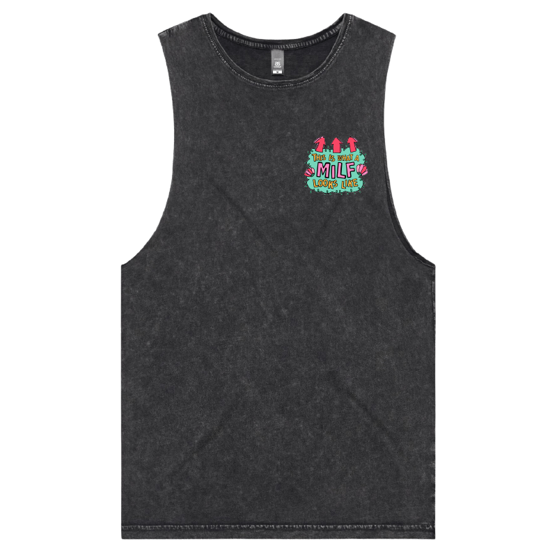 S / Black / Small Front Design MILF Looks Like 👆 – Tank