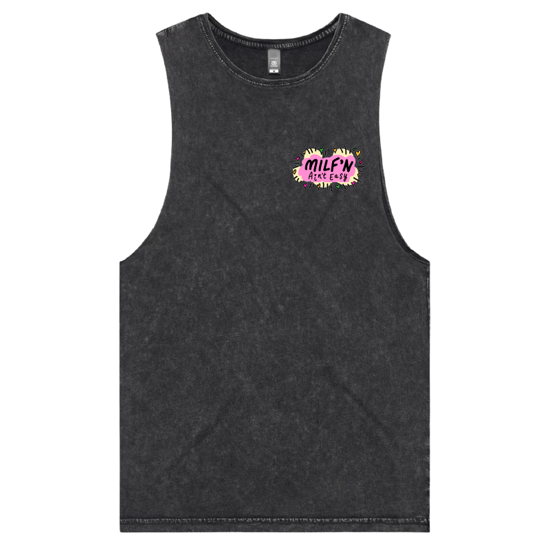 S / Black / Small Front Design Milf'n Ain't Easy 👩🎖️ – Tank
