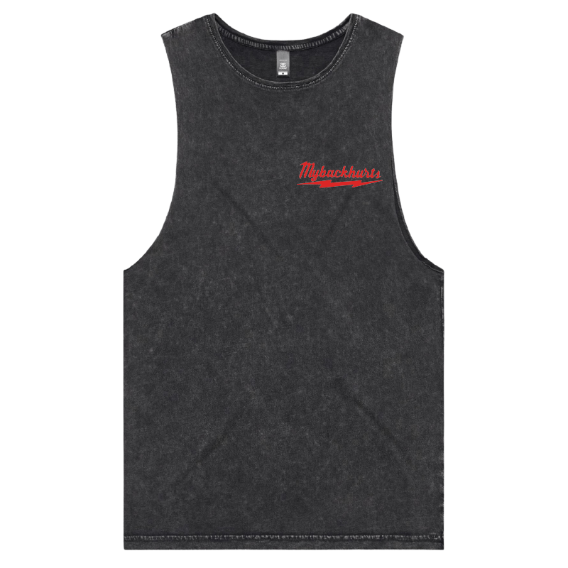 S / Black / Small Front Design My Back Hurts 🧰 – Tank