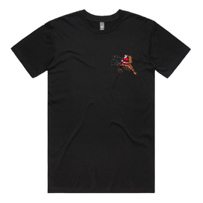 S / Black / Small Front Design Prawndolph 🦐🦌 - Men's T Shirt