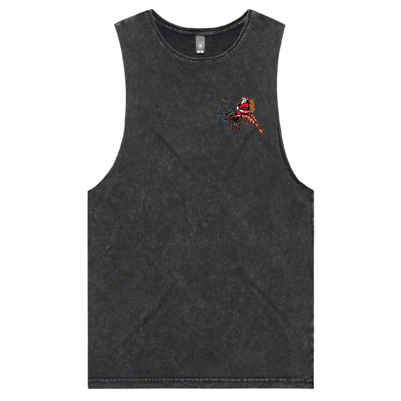 S / Black / Small Front Design Prawndolph 🦐🦌 - Tank