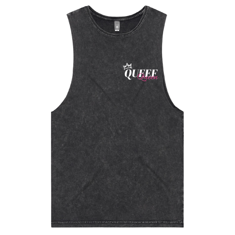 S / Black / Small Front Design Queef Queen 💨👑 - Tank