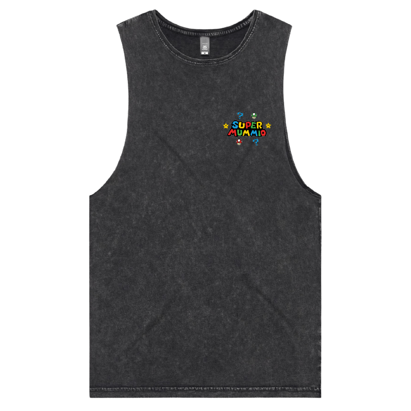 S / Black / Small Front Design Super Mummio ⭐🍄 – Tank
