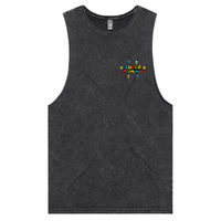 S / Black / Small Front Design Super Mummio ⭐🍄 – Tank