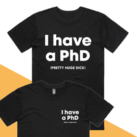 S / Black / Small Front & Large Back Design Pretty Huge.....🎓 - Men's T Shirt