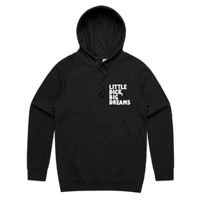 S / Black / Small Front Print Big Dreamer 🍆💭 – Unisex Hoodie