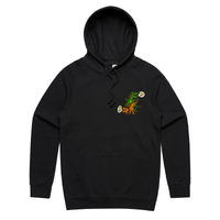 S / Black / Small Front Print Pull My Hair 🦖🦕 – Unisex Hoodie