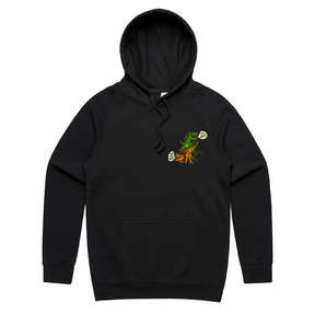 S / Black / Small Front Print Pull My Hair 🦖🦕 – Unisex Hoodie
