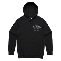 S / Black / Small Front Print Size Matters 🐟📏 – Unisex Hoodie