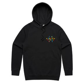 S / Black / Small Front Print Super Mummio ⭐🍄 – Unisex Hoodie