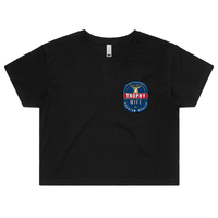 S / Black Trophy Wife 2heys 🍺🏆 – Women's Crop Top