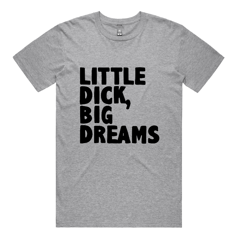 S / Grey / Large Front Design Big Dreamer 🍆💭 – Men's T Shirt