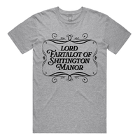 S / Grey / Large Front Design Lord Fartalot 👑💨 – Men's T Shirt