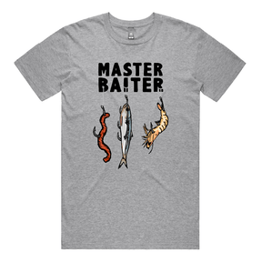 S / Grey / Large Front Design Master Baiter 🎣 - Men's T Shirt