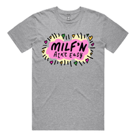 S / Grey / Large Front Design Milf'n Ain't Easy 👩🎖️ – Men's T Shirt