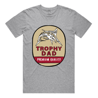S / Grey / Large Front Design Trophy Dad Northern 🍺🏆 – Men's T Shirt