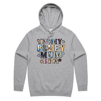 S / Grey / Large Front Print Bluey Mum Era – Unisex Hoodie