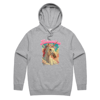 S / Grey / Large Front Print Ketamine Unicorn 💉🦄 - Unisex Hoodie