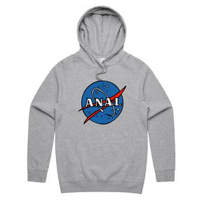 S / Grey / Large Front Print N-ASS-A 🪐 – Unisex Hoodie