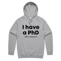 S / Grey / Large Front Print Pretty Huge.....🎓 - Unisex Hoodie
