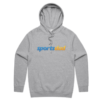 S / Grey / Large Front Print SportsDad 💸📺 - Unisex Hoodie