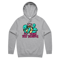 S / Grey / Large Front Print Squirtle Love ❤️💦 – Unisex Hoodie