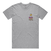 S / Grey / Small Front Design Besties Before Testies 👭🥰 – Men's T Shirt