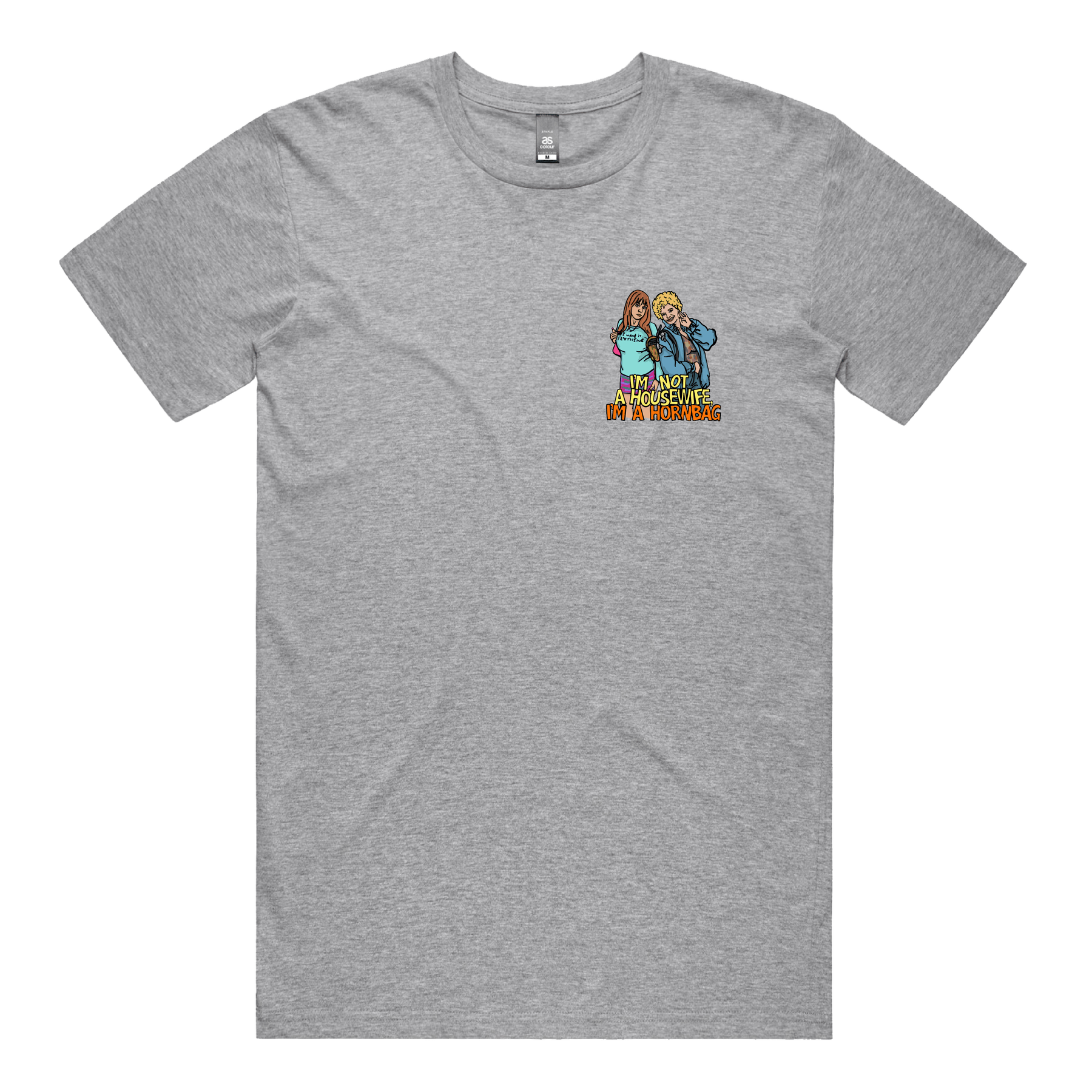S / Grey / Small Front Design Hornbag 😈 - Men's T Shirt
