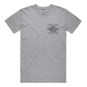S / Grey / Small Front Design Lord Fartalot 👑💨 – Men's T Shirt