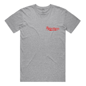 S / Grey / Small Front Design My Back Hurts 🧰 – Men's T Shirt