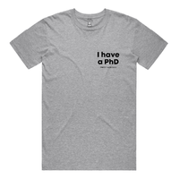 S / Grey / Small Front Design Pretty Huge.....🎓 - Men's T Shirt